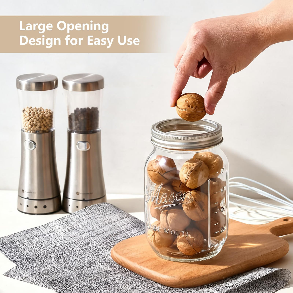Dralaw BPA-free glass jar suitable for everyday use