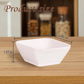 DRAONGYE dipping bowls with square bottoms stay stable.