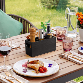 DRASTAR party ready silverware organizer for picnics and barbecues