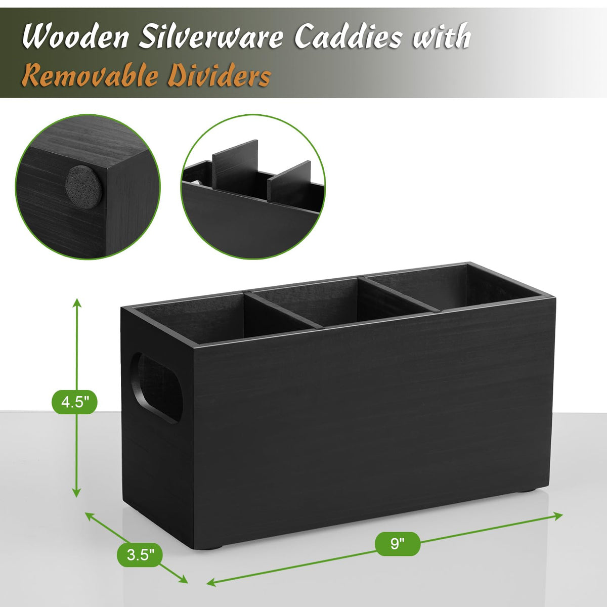 DRASTAR portable silverware holder with built in handles for outdoor dining