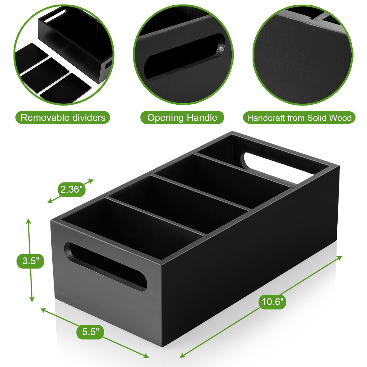 DraStar seasoning packet organizer showing built-in handles for easy access.