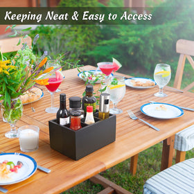 DRASTAR compact silverware caddy is ideal for picnics and patios.