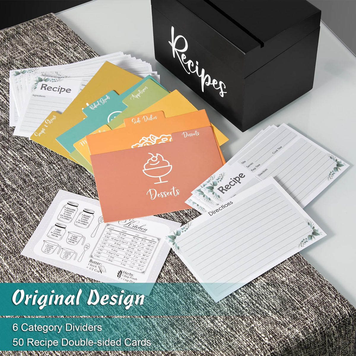 DRASTAR six dividers keeping recipes neatly categorized