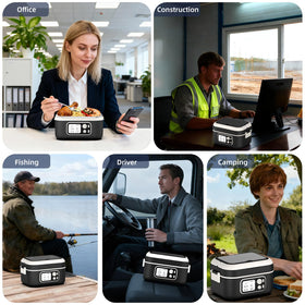 Dravel gift-ready heated lunchbox ideal for professionals on the move.
