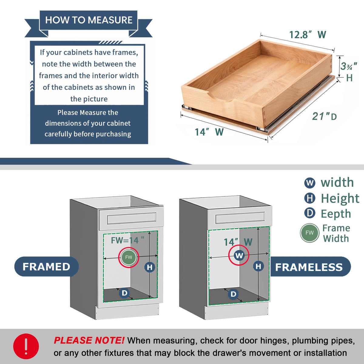Draworia beechwood drawer material showcases natural grain and durable performance