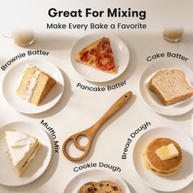 Drcomtruing easy-clean surface lets dough slide off quickly.