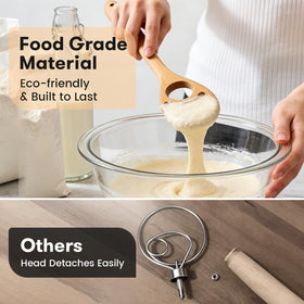 Drcomtruing one-piece construction ensures durability and stability during kneading.