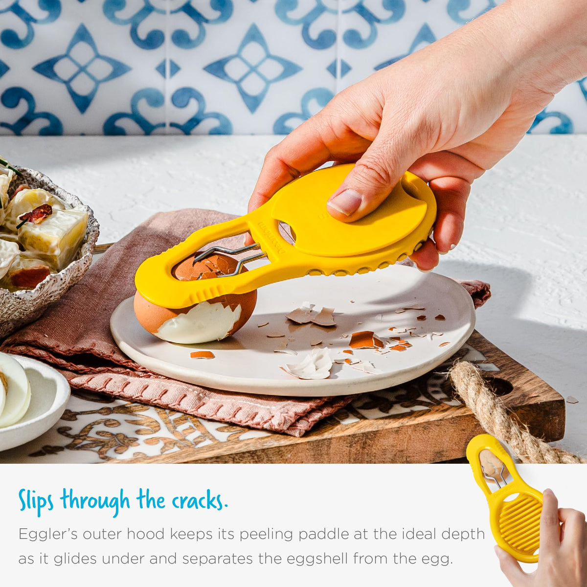 Dreamfarm Eggler dishwasher-safe design simplifies cleaning.