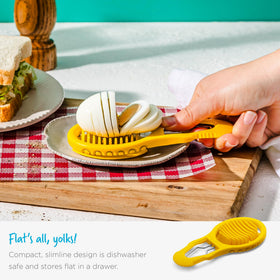 Dreamfarm Eggler speeds up morning prep with quick peeling and slicing.