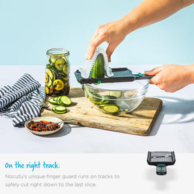 Dreamfarm Nocutu blade-lock-storage keeps the blade securely stored.