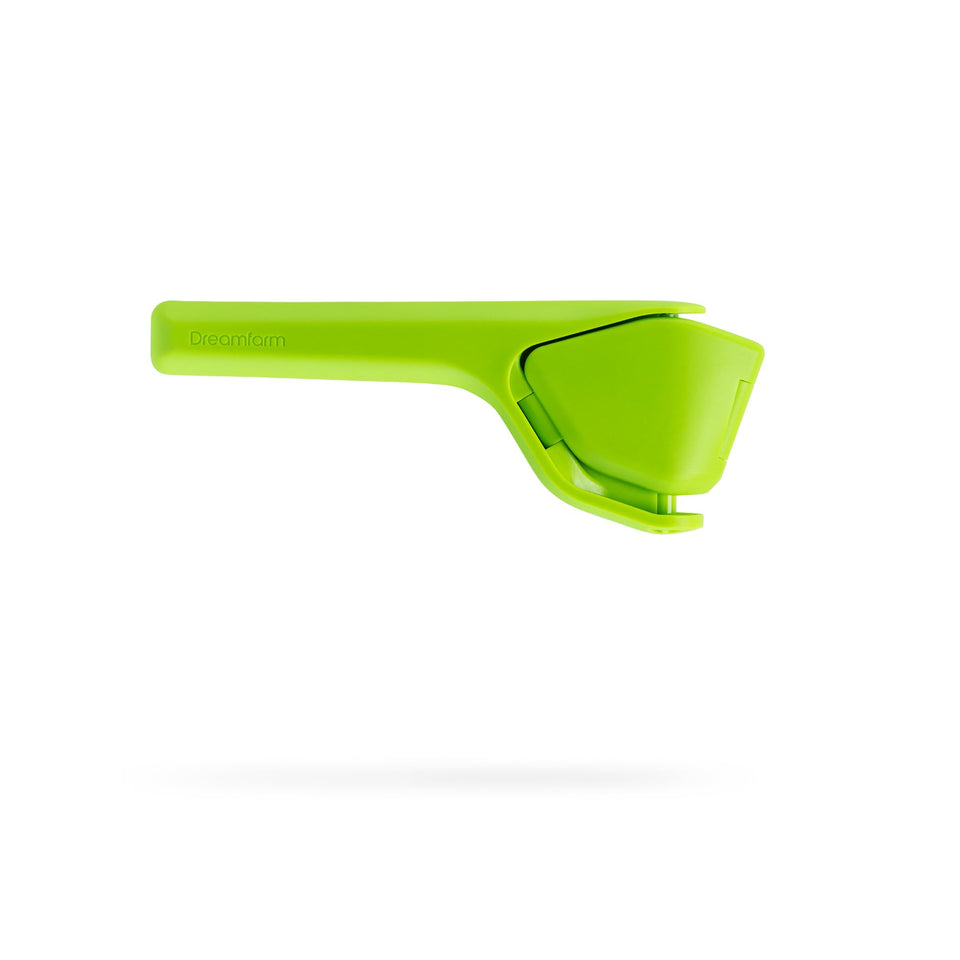 Dreamfarm Lime Fluicer Fold-Flat in action for compact kitchen storage and easy lime prep.