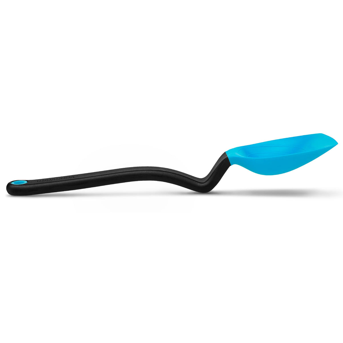 Dreamfarm Supoon sit-up handle keeps the head up for mess-free cooking.
