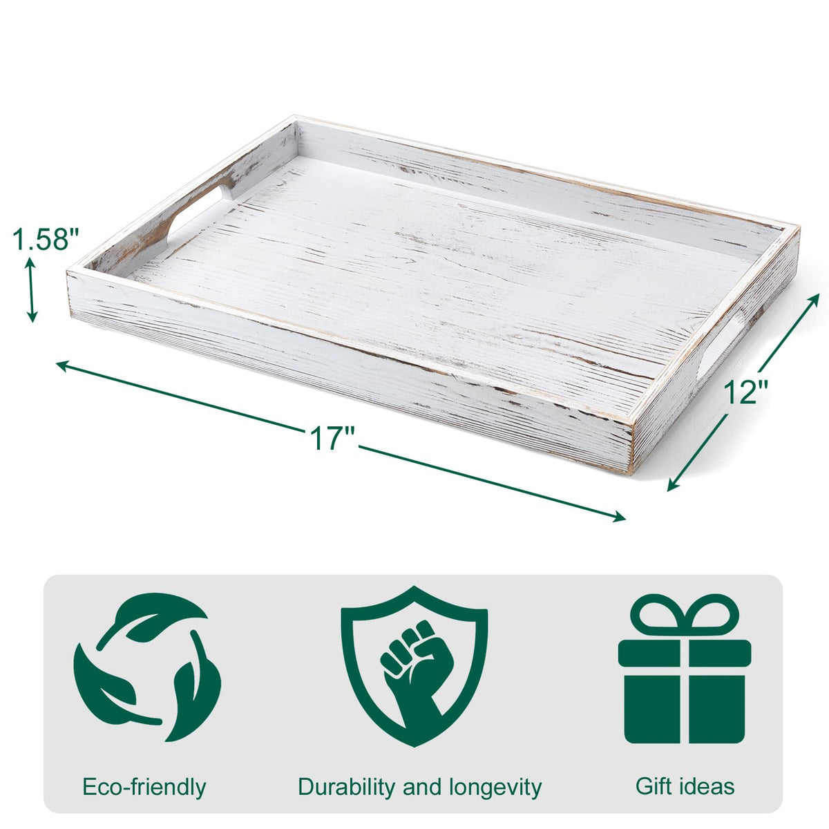 DreamKey entryway organizer tray welcomes guests and corrals mail.