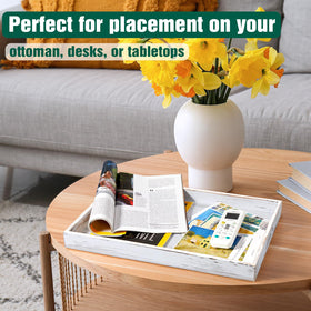 DreamKey living-room decor rectangular tray enhances display and organization.