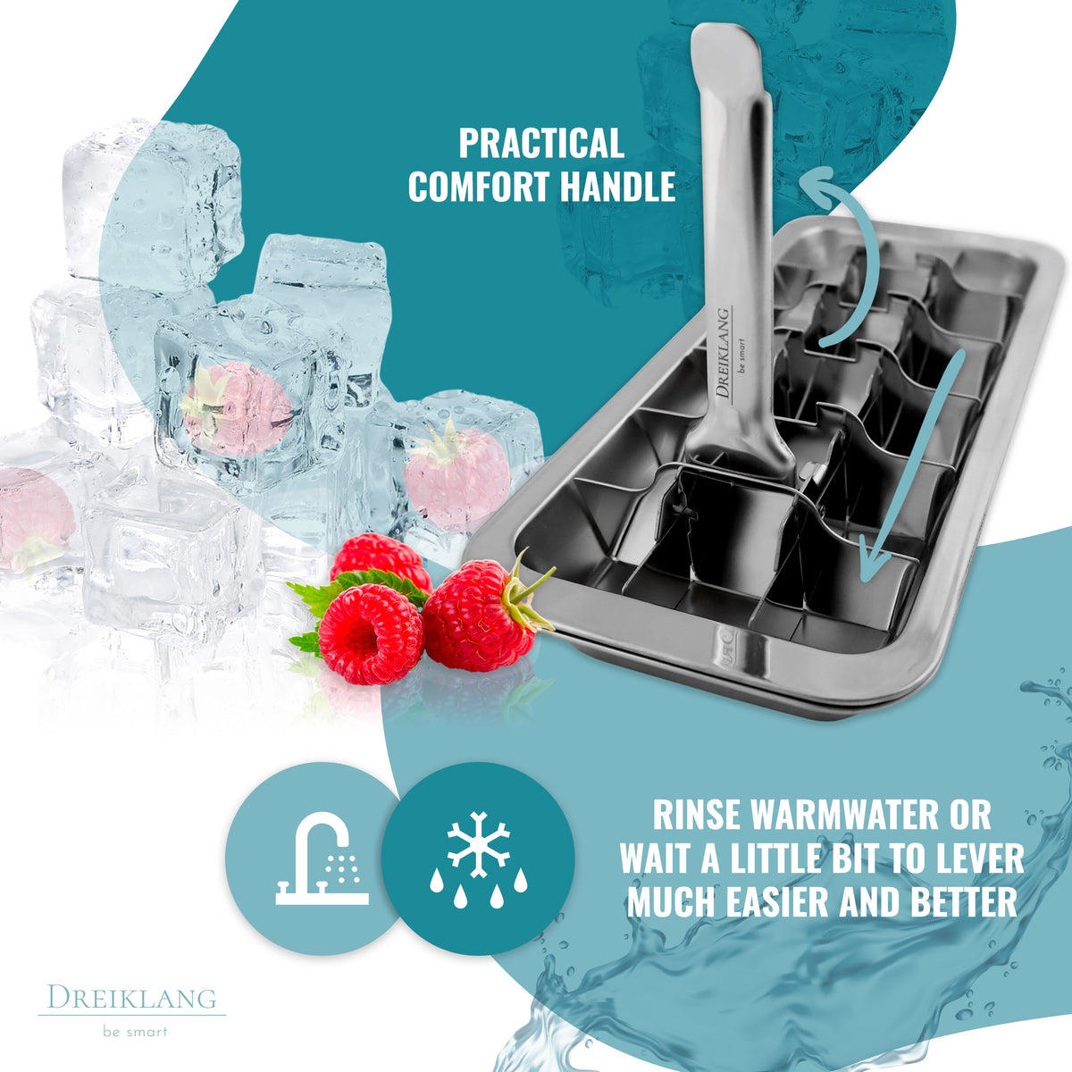 Dreiklang be smart food-safe ice tray ideal for baby food and smoothies