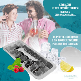 Dreiklang be smart lever-release ice-cube tray for effortless release