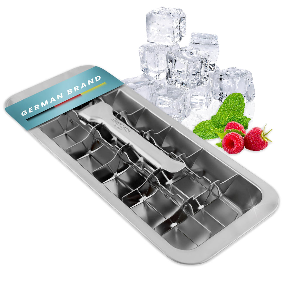 Dreiklang be smart stainless steel ice-cube tray for tasteless, premium ice for drinks