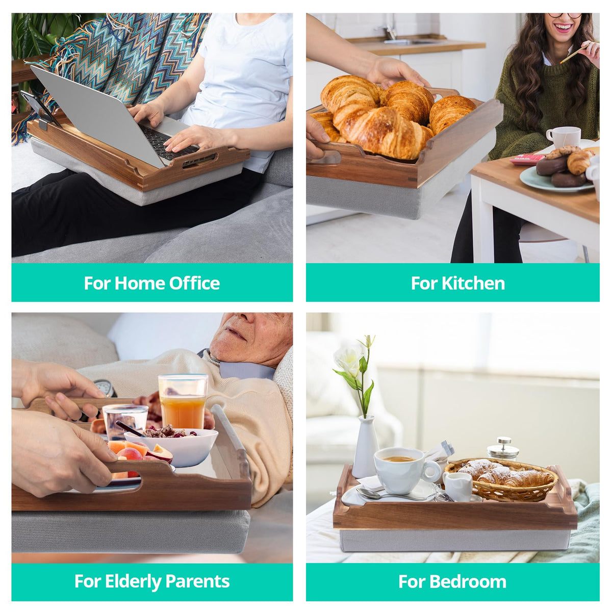 DRELIFAM lap desk built-in-handles easy to move.