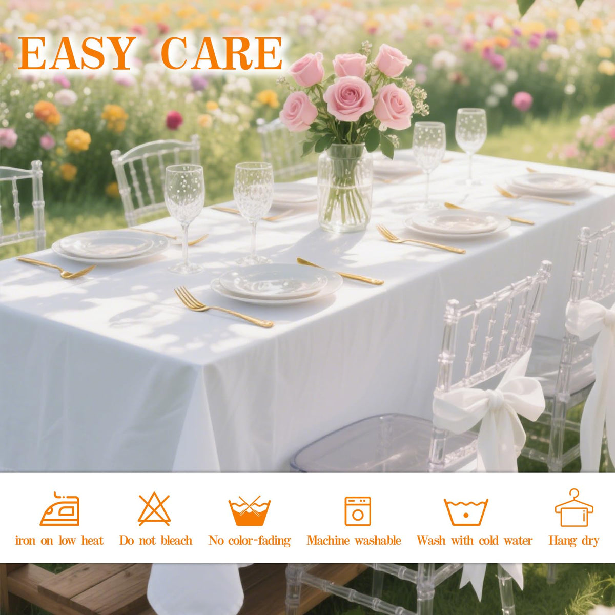 DRESSMAKER heat-resistant fabric guards tables during serving and hot dishes.
