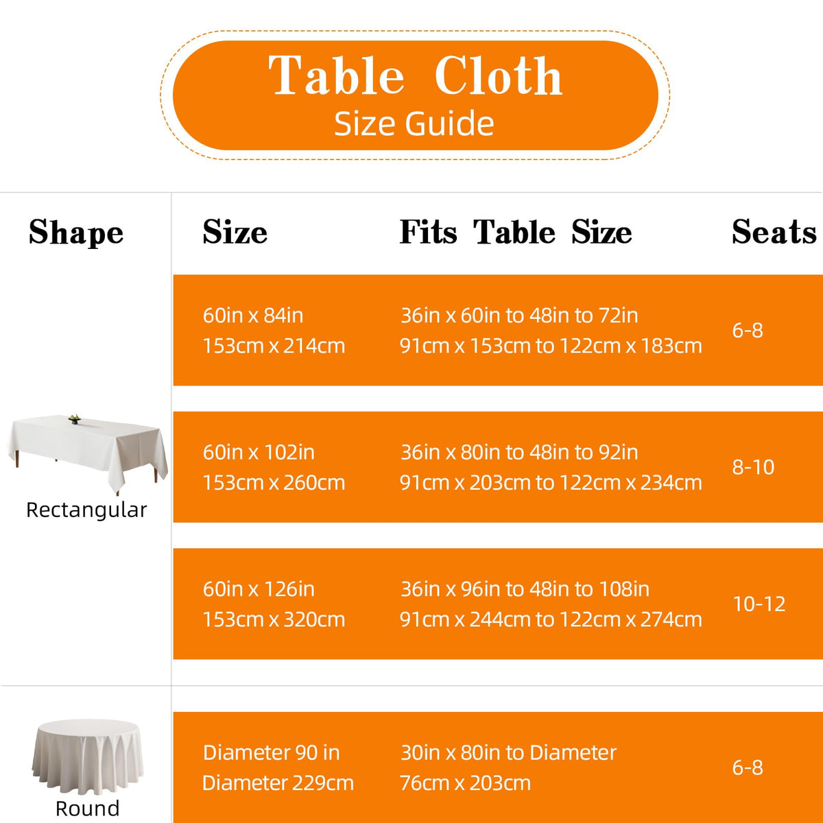 DRESSMAKER tablecloth on a 6ft table with a graceful event-ready drape.