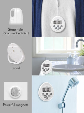 Dretec digital timer shower retractable stand for tabletop timing