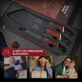 DRGSKL 3-piece knife set handles everyday slicing, dicing, and chopping tasks