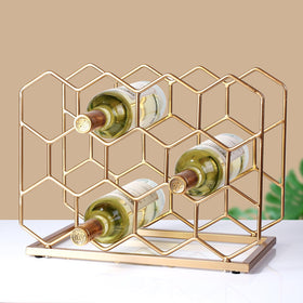 Drincarier 14-bottle rack side angle highlighting stable freestanding design