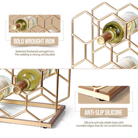 Drincarier wine storage rack grid of slots for bottles