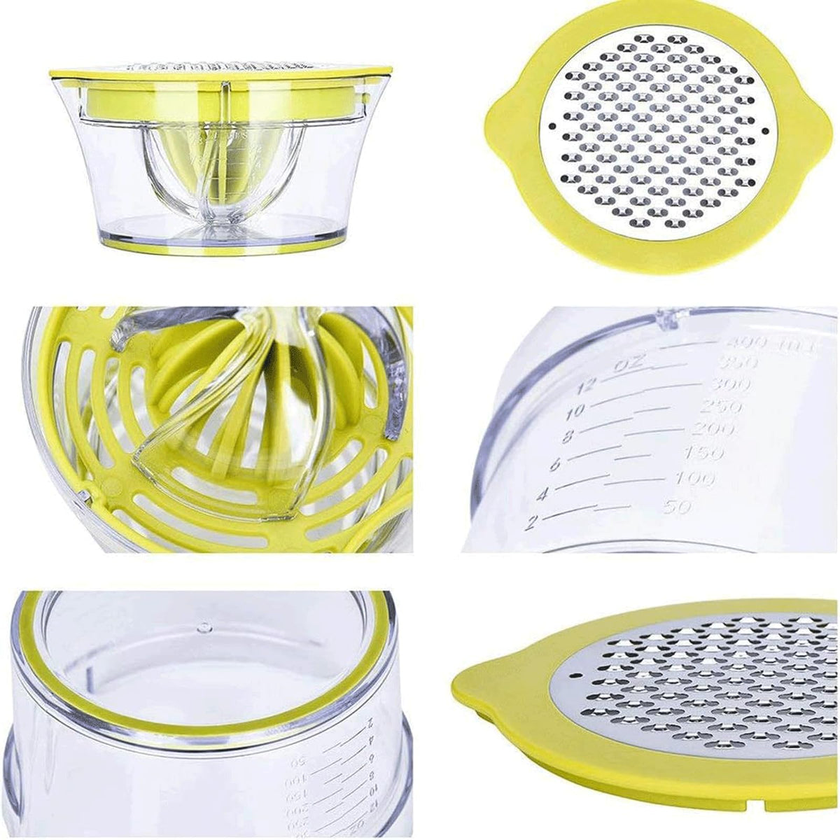 Drizom juicer features 12-tooth reamer for lemons and limes.