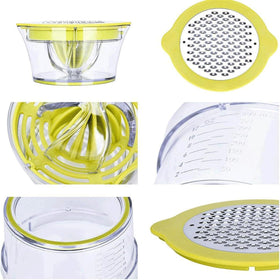 Drizom juicer features 12-tooth reamer for lemons and limes.