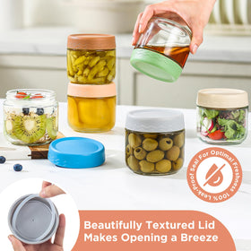 DRKIO BPA-free and lead-free glass preserves freshness and is dishwasher safe
