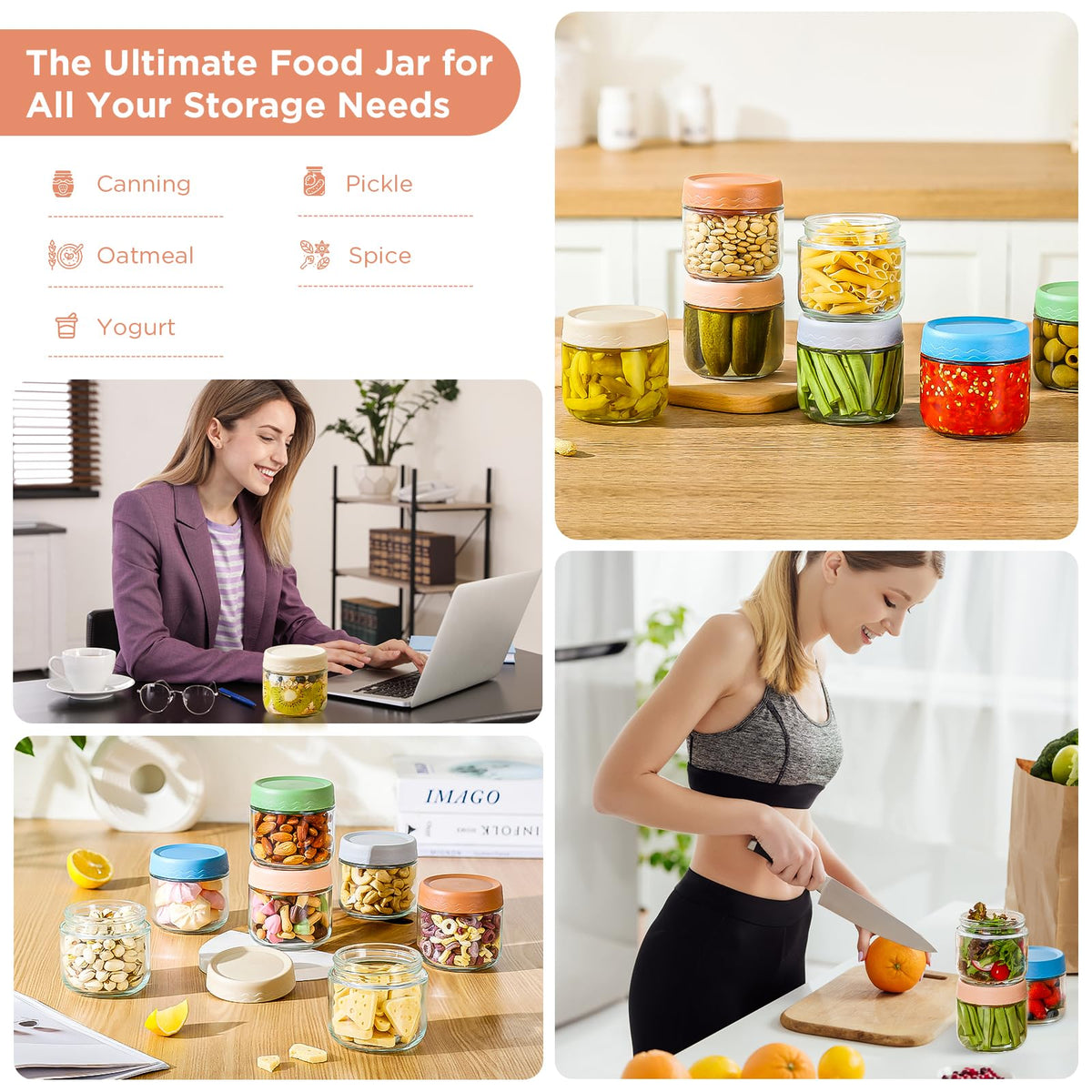 DRKIO six-pack jars are dishwasher safe and versatile
