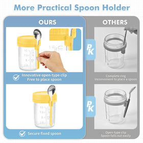 DRKIO spoon holder design keeps utensils handy during meal prep.