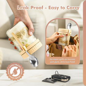 DRKIO spoon holder keeps spoons secure for on-the-go meals.