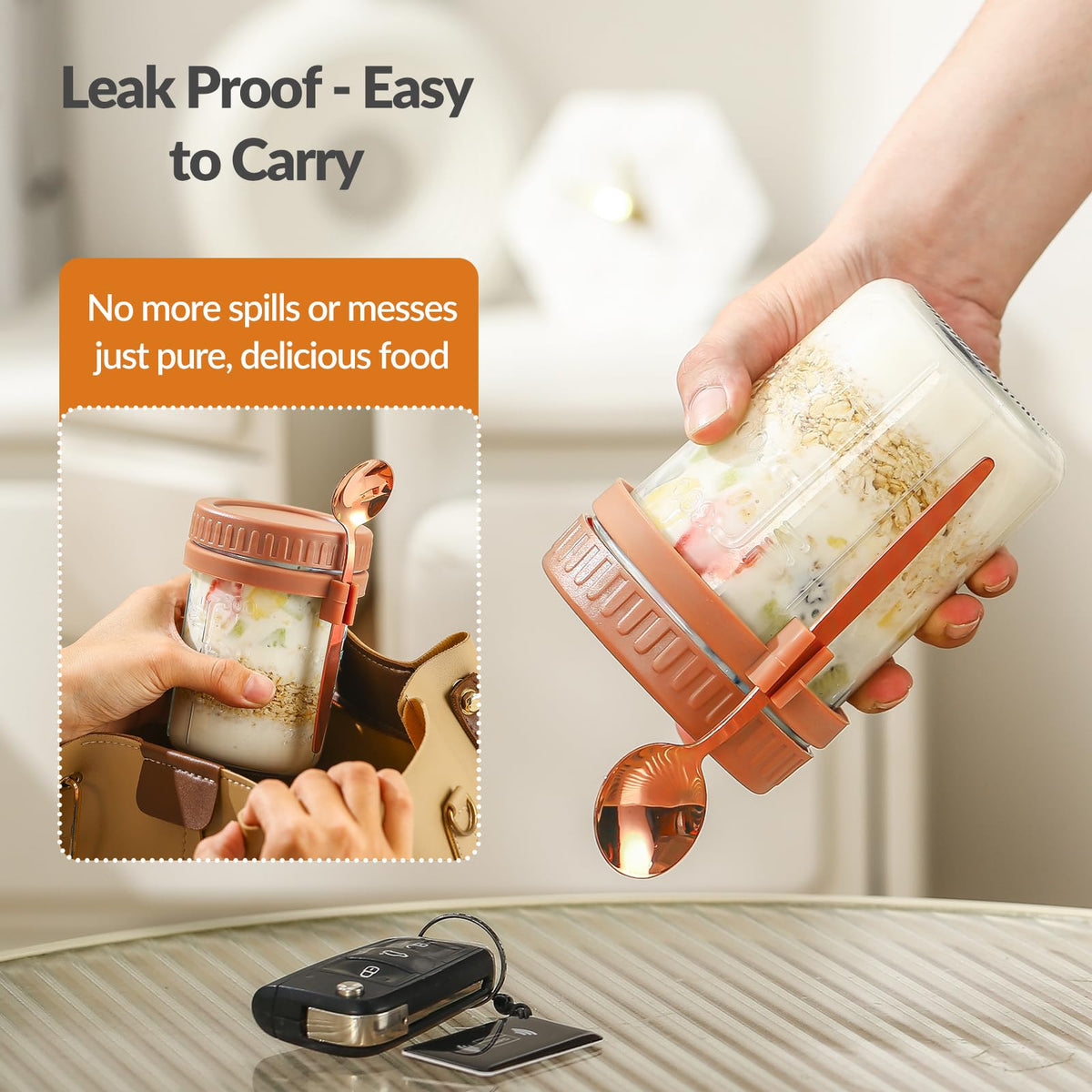 DRKIO spoon holder keeps utensils accessible during busy mornings