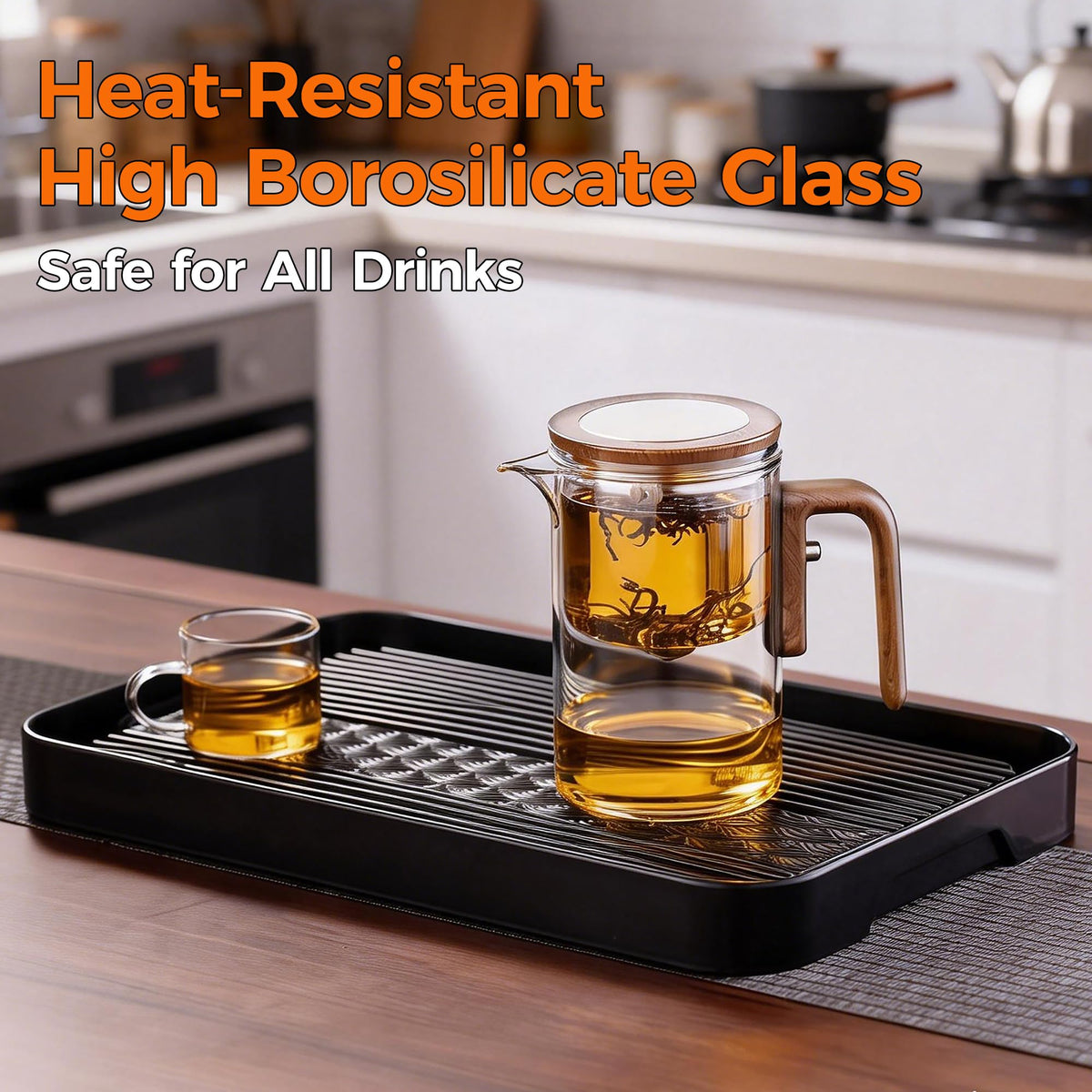 DRNKNSTX Enchanted Tea Pot lid stays in place when pouring at 90 degrees.
