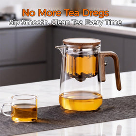 DRNKNSTX Enchanted Tea Pot lid seals during pour to preserve aroma.