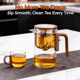 DRNKNSTX Enchanted Tea Pot strainer system for customizable flavor strength.