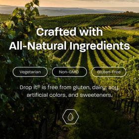 Drop It USA-made lab-tested wine drops ensuring quality.
