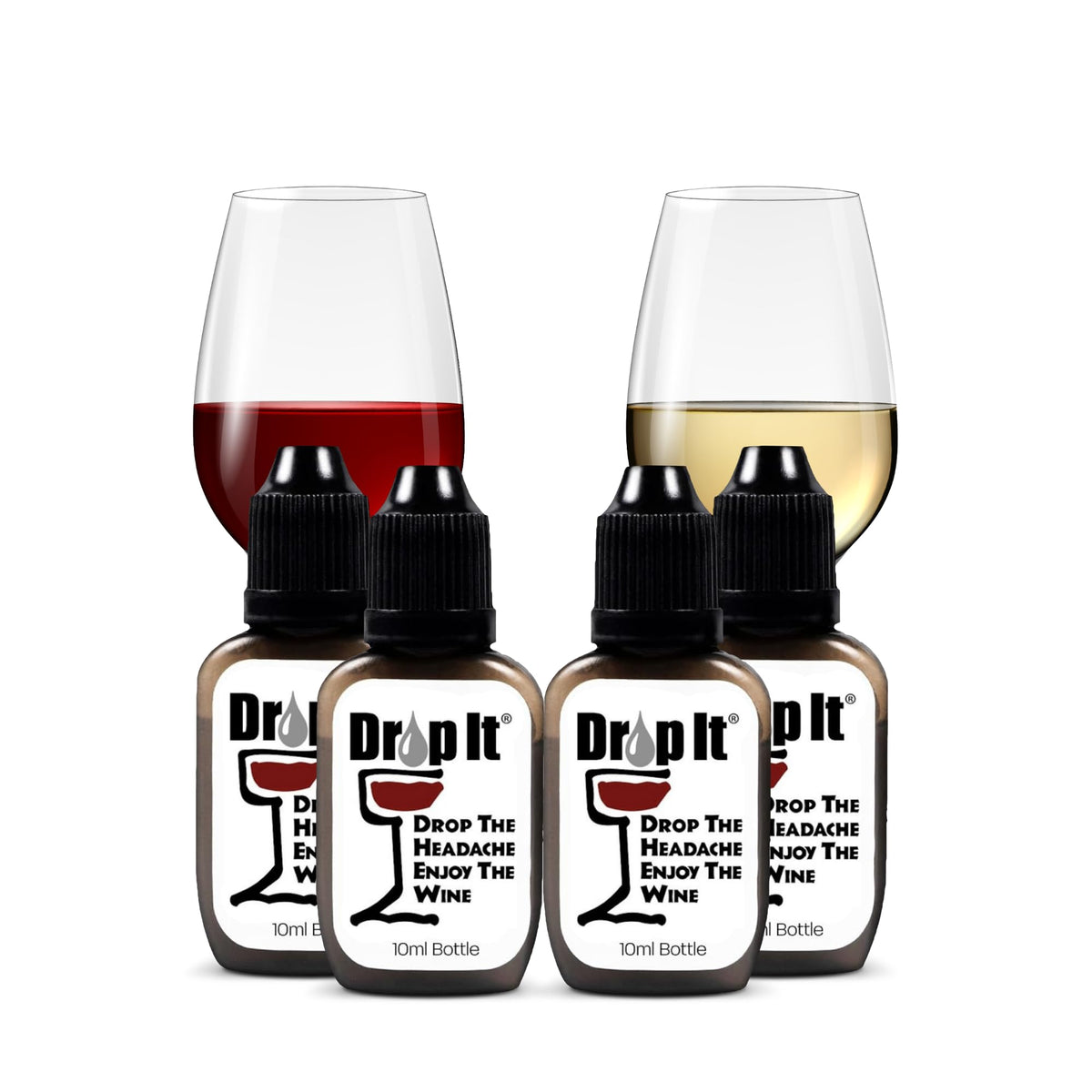 Drop It Wine Drops original 10ml bottle for on-the-go sulfite and tannin reduction