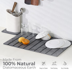 Dropereum food-grade material mat safe near food prep areas.