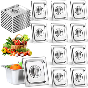 Droutti 1/6 size pan lid with handle for secure stacking and storage
