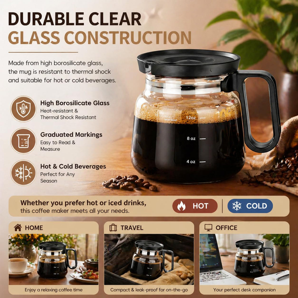 DRVLET spill-proof lid keeps coffee secure on commute