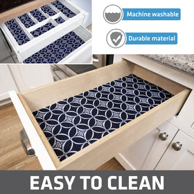 Made in USA Drymate indigo liner from recycled fibers, BPA-free.