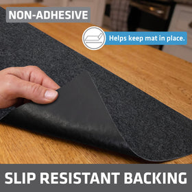 Drymate liner fabric swatch demonstrates absorbent material that wicks moisture effectively.