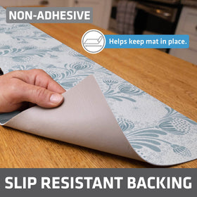 Drymate liner displaying slip-resistant surface to keep contents in place.