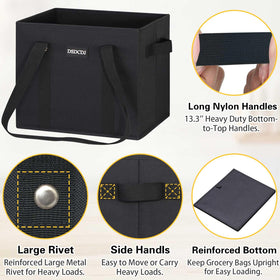 DSDCDJ black color tote for everyday shopping.