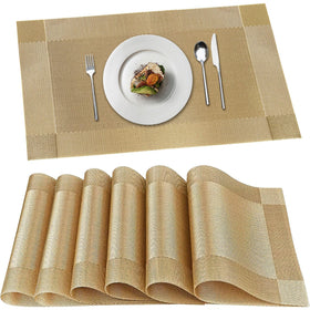 DSJIFGEW gold placemats protect counters and tables from heat