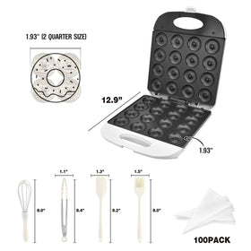 DSP All in One 2-Inch Mini Donut Maker compact countertop design saves space
