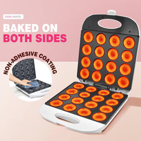 DSP All in One 2-Inch Mini Donut Maker status indicators help know when ready